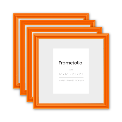 Orange Marmalade Wide Width Wall Frame, Set of 4