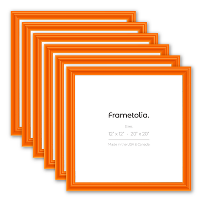 Orange Marmalade Wide Width Wall Frame, Set of 6