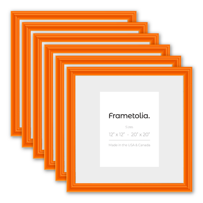 Orange Marmalade Wide Width Wall Frame, Set of 6