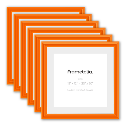 Orange Marmalade Wide Width Wall Frame, Set of 6