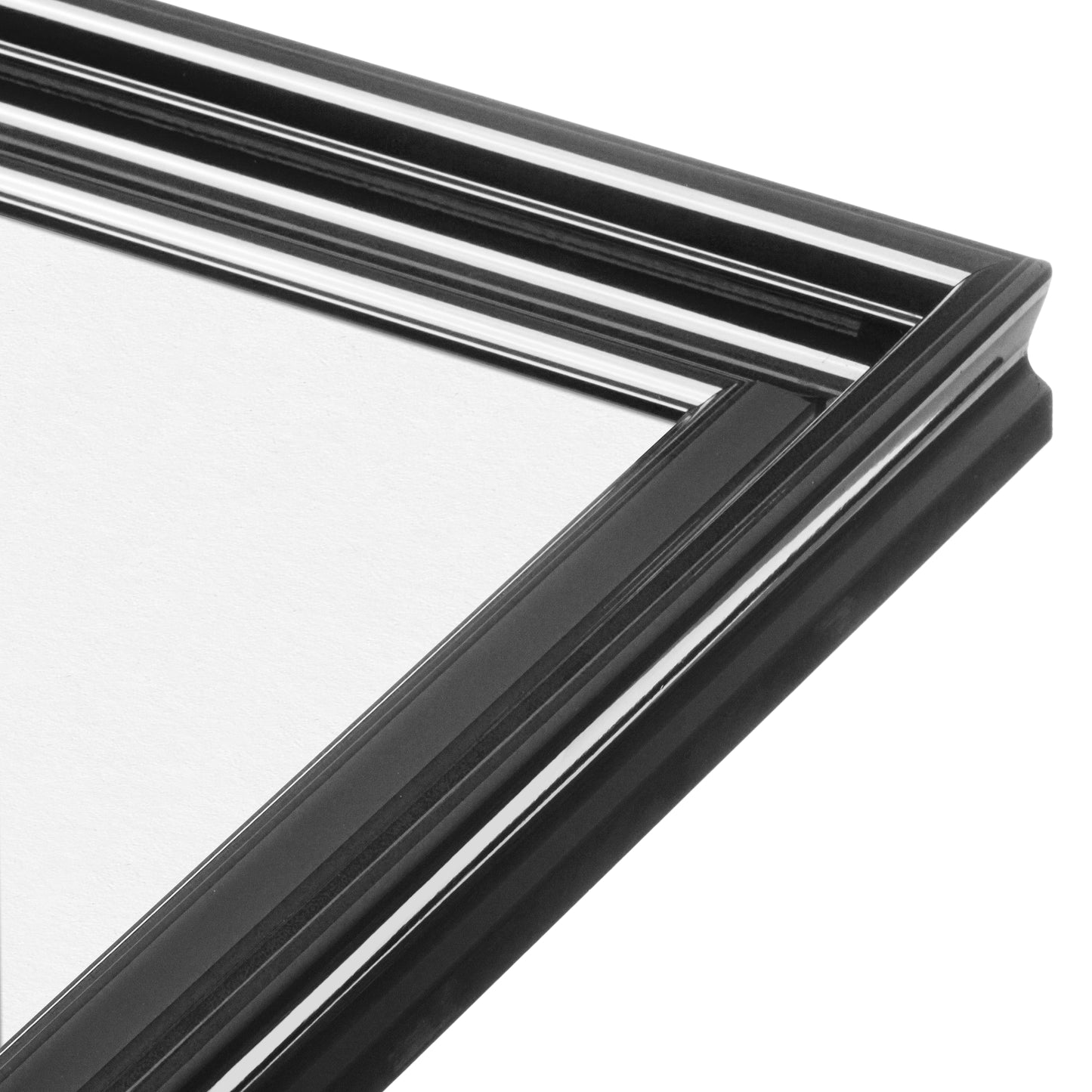 Electric Black Gloss Wide Width Wall Frame, Set of 6