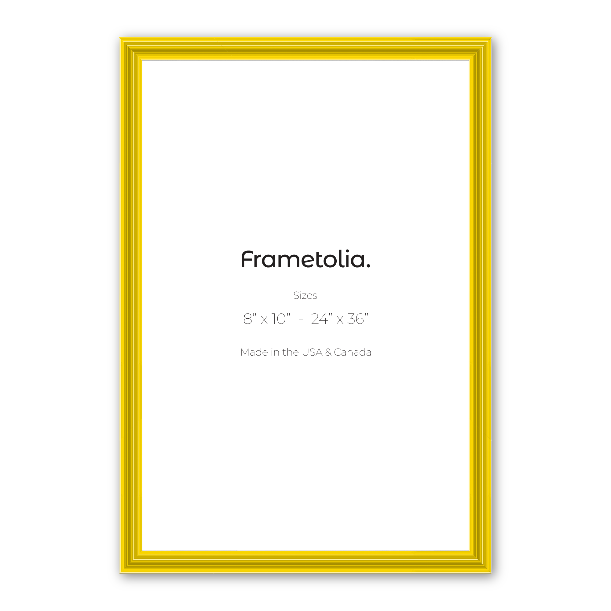 Sunburst Yellow Wide Width Wall Frame β Frametolia.