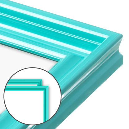 Capri Teal Wide Width Wall Frame, Set of 2