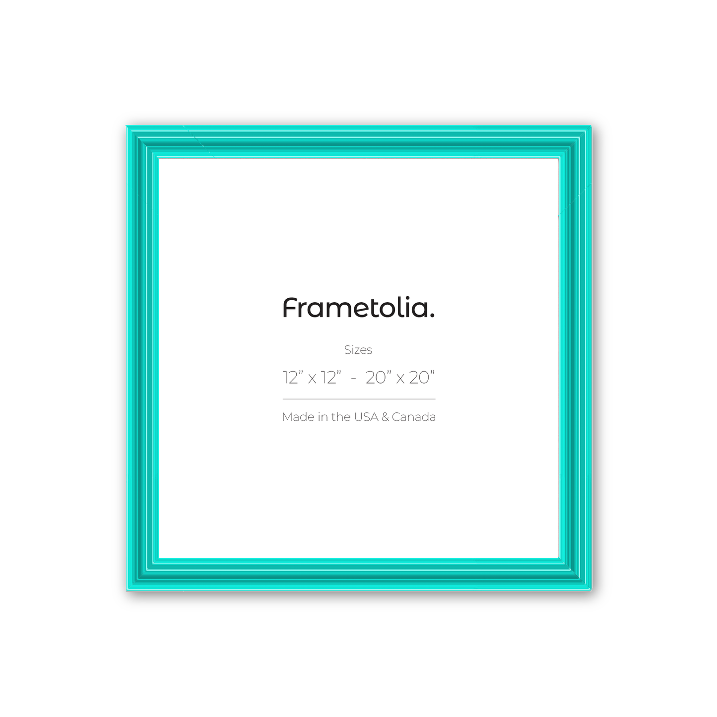 Capri Teal Frame With Custom Print