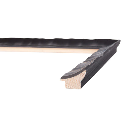 Charcoal Black Medium Width Scoop Profile Table Top Frame