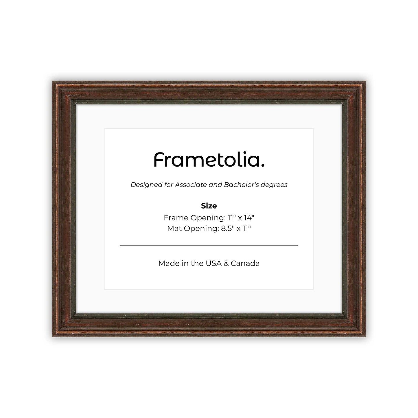 Walnut FAMILY Wall Frame