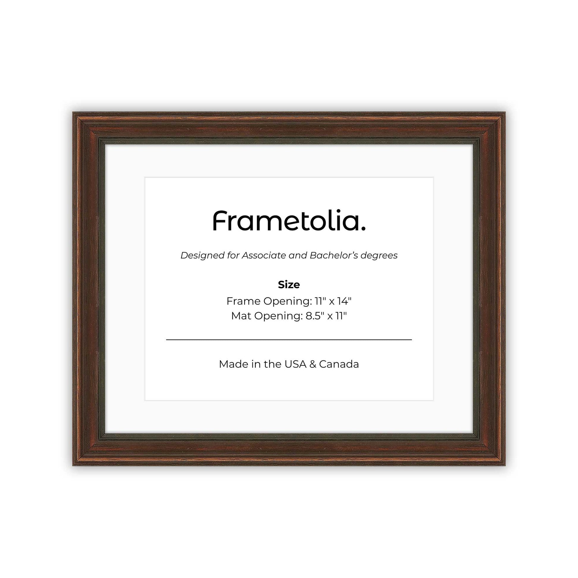 Walnut FAMILY Wall Frame