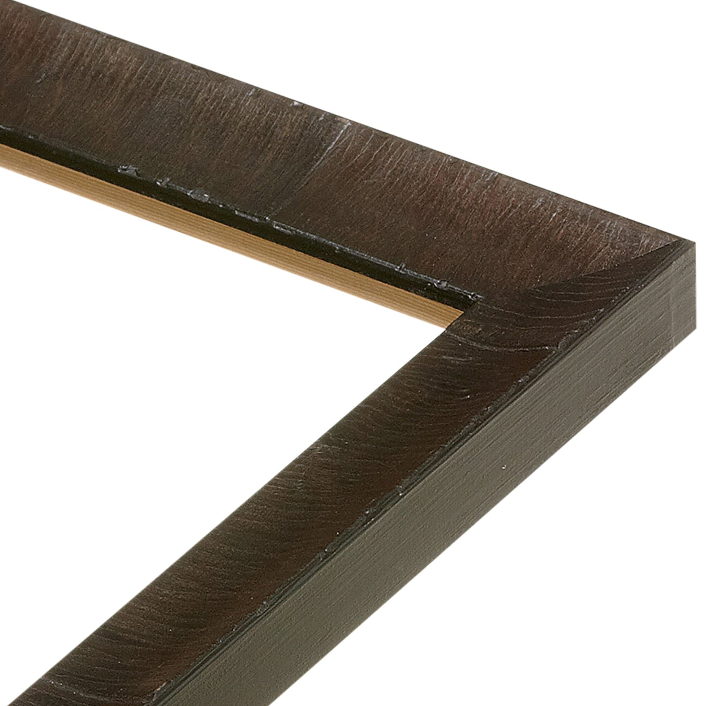 Dark Ash Scoop Modern Medium Width Table Top Frame