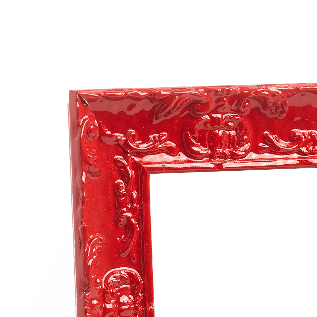 Cherry Red Motif Medium Width Table Top Frame