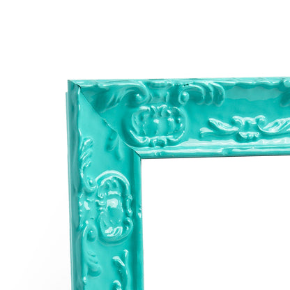 Capri Teal Leaf Medium Width Table Top Frame