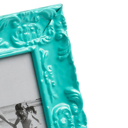 Capri Teal Leaf Medium Width Table Top Frame