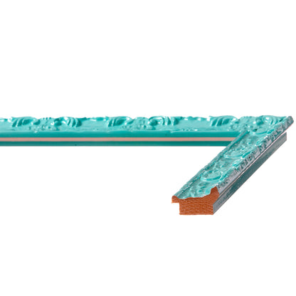 Capri Teal Leaf Medium Width Table Top Frame