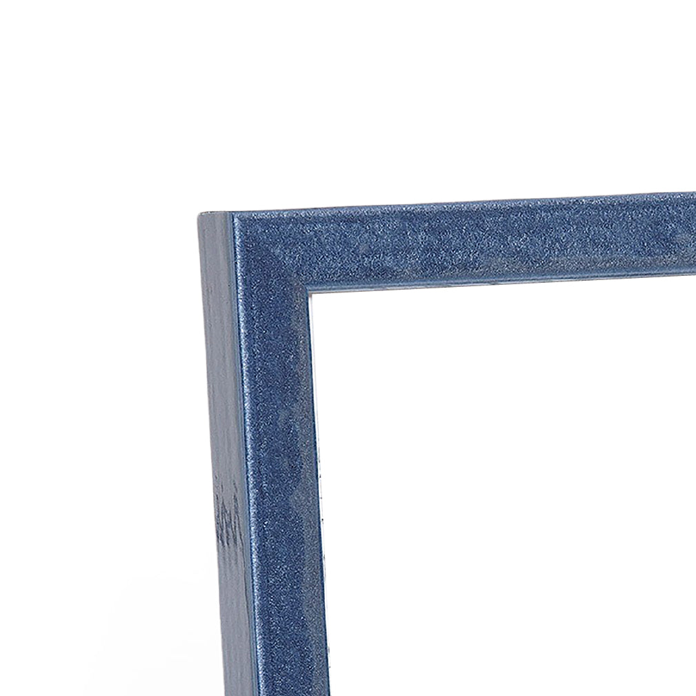 Shimmering Light Blue Narrow Width Table Top Frame