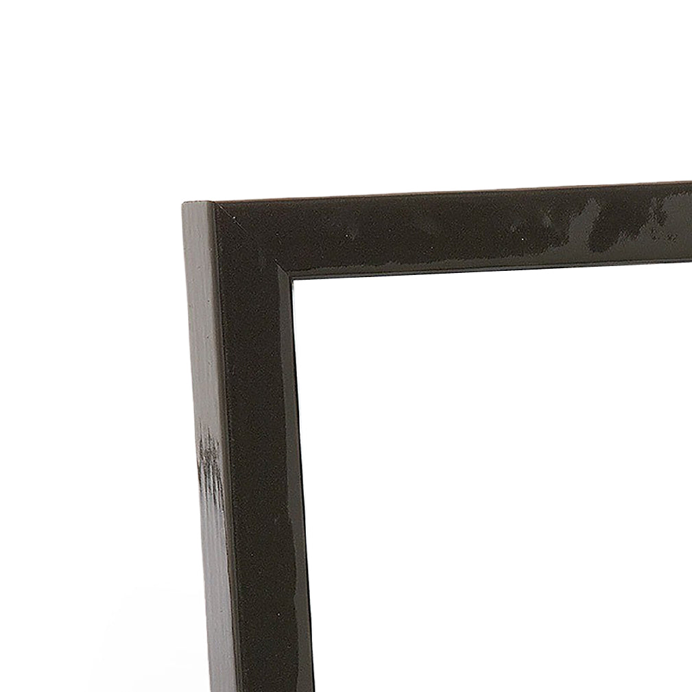 Shimmering Black Modern Narrow Width Table Top Frame
