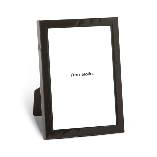 Shimmering Black Modern Narrow Width Table Top Frame