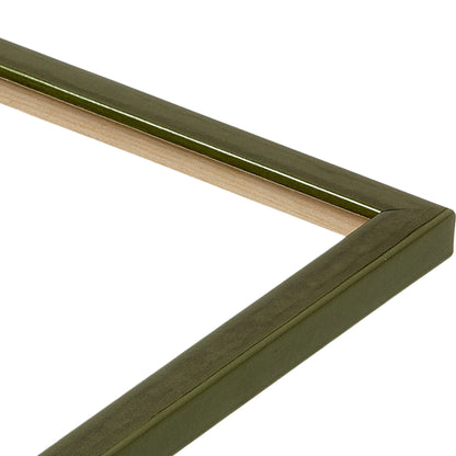 Shimmering Moss Green Narrow Width Table Top Frame