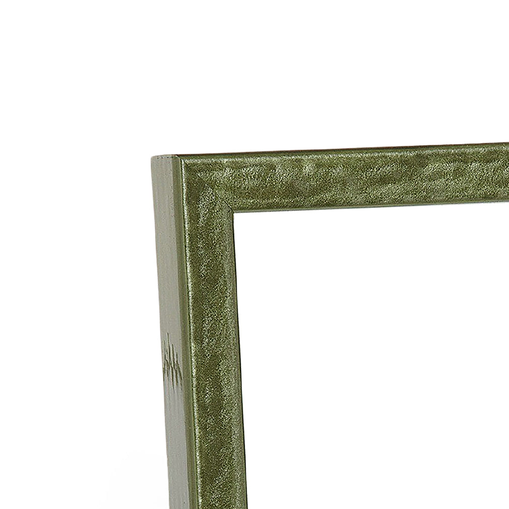 Shimmering Moss Green Narrow Width Table Top Frame