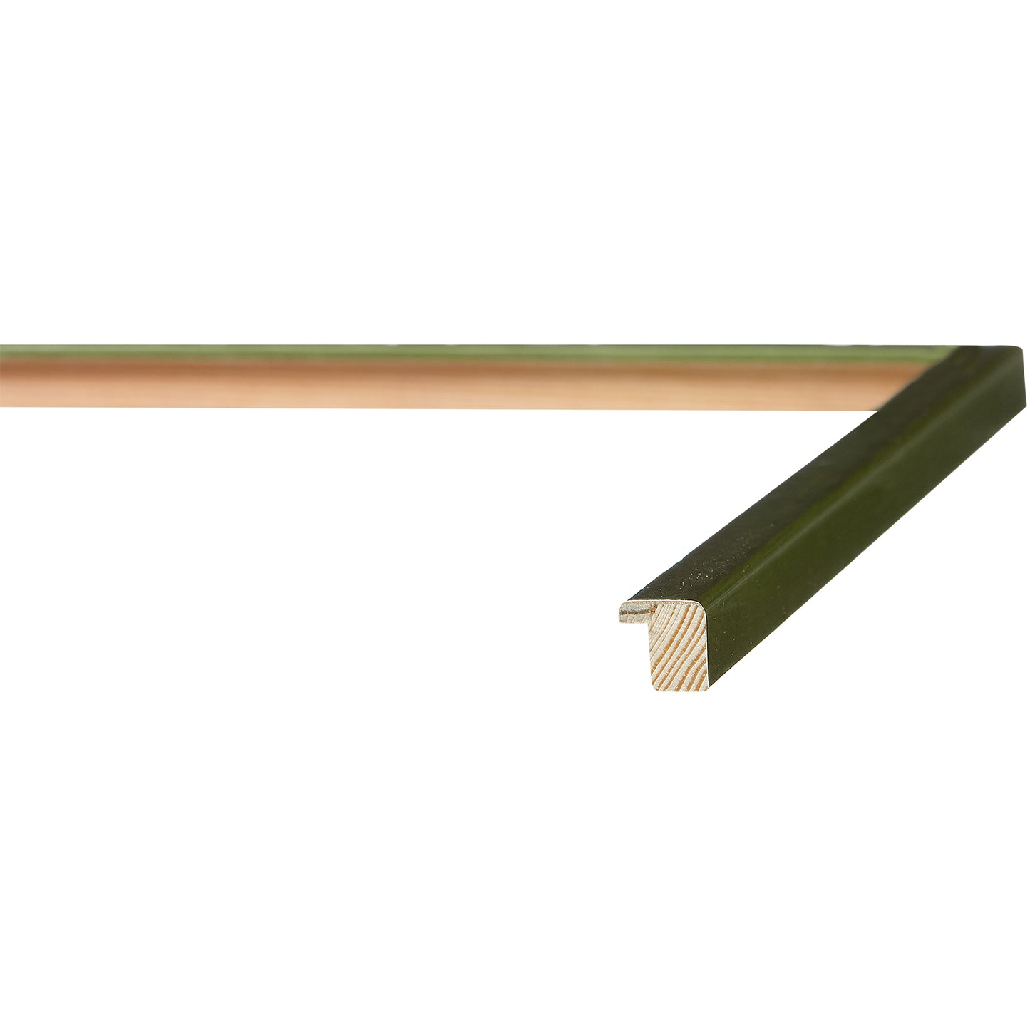 Shimmering Moss Green Narrow Width Table Top Frame