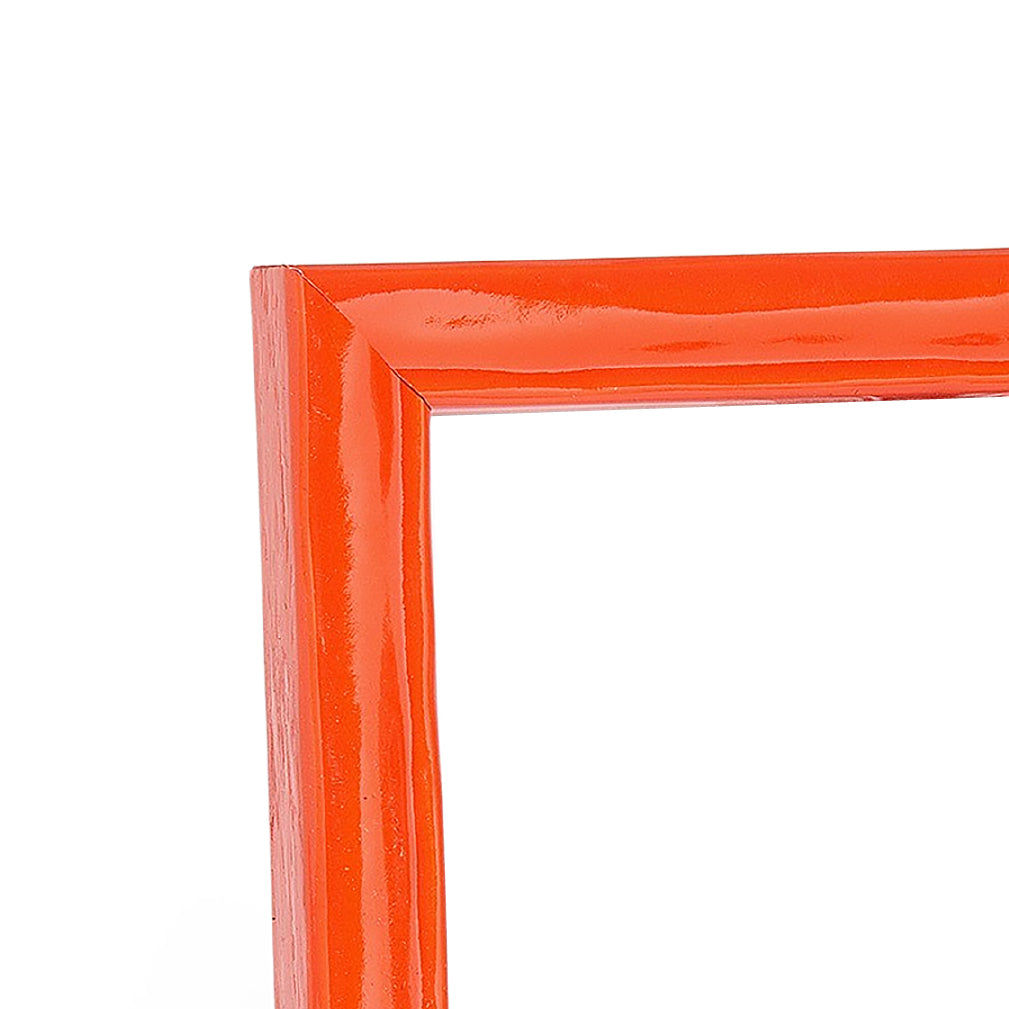 Shimmering Orange Narrow Width Table Top Frame