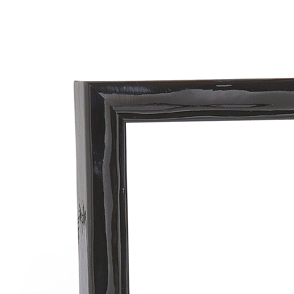 Shimmering Black Modern Narrow Width Table Top Frame