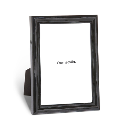 Shimmering Black Modern Narrow Width Table Top Frame