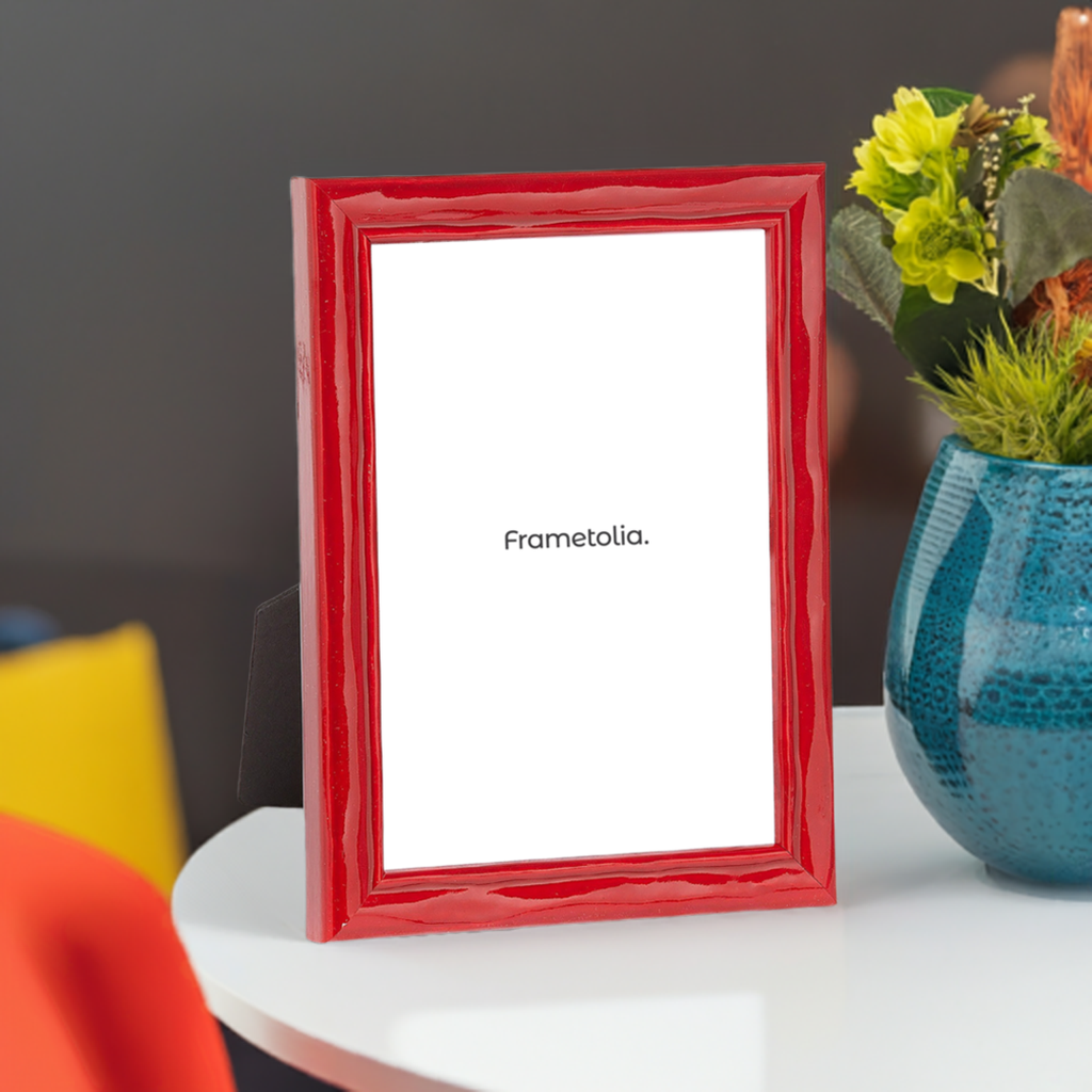 Shimmering Light Red Narrow Width Table Top Frame