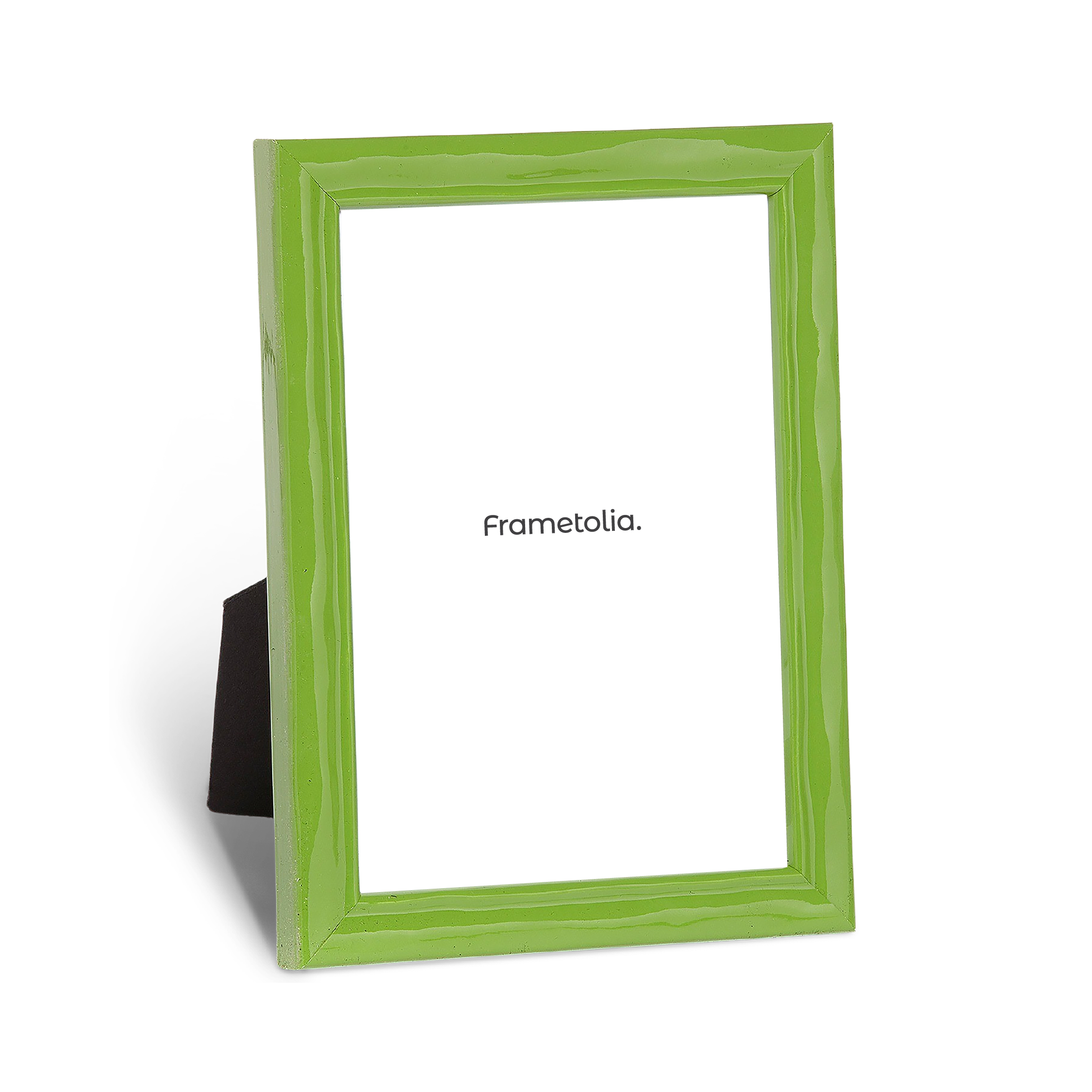 shimmering green narrow width table top frame