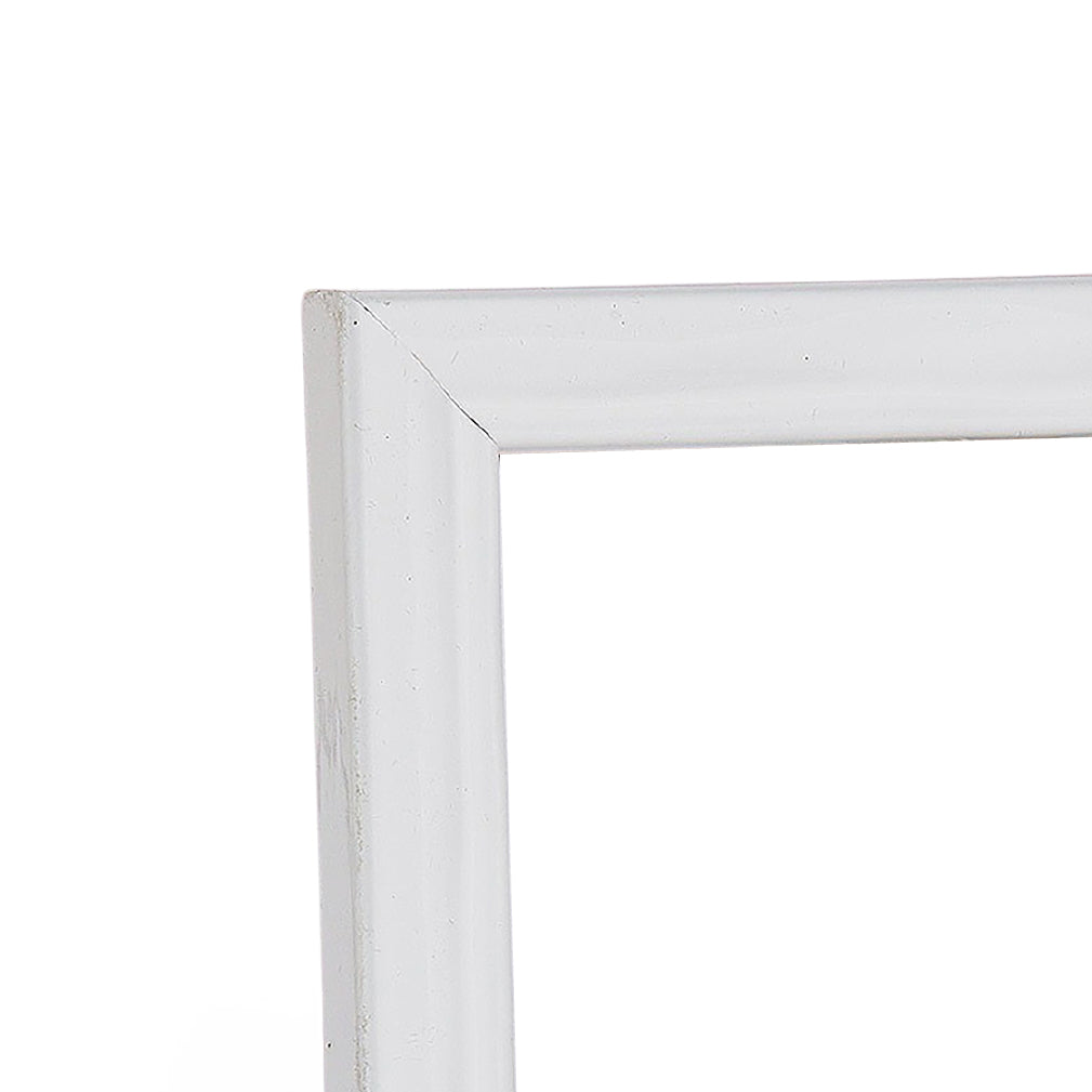 Shimmering White Narrow Width Table Top Frame