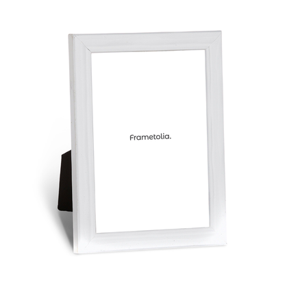 Shimmering White Narrow Width Table Top Frame