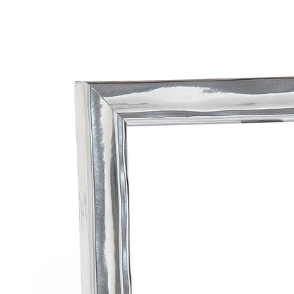 Shimmering Silver Modern Narrow Width Table Top Frame