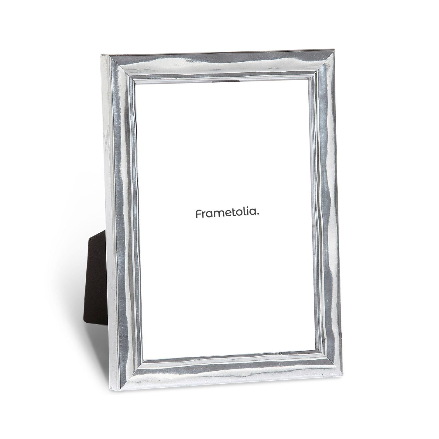Shimmering Silver Modern Narrow Width Table Top Frame