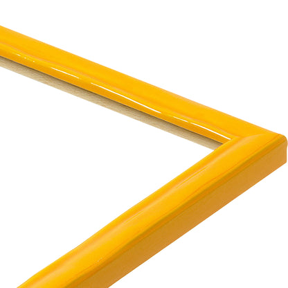 Shimmering Bright Yellow Narrow Width Table Top Frame