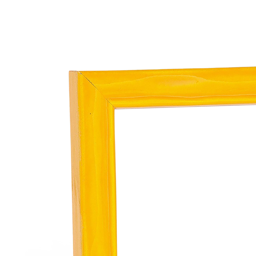 Shimmering Bright Yellow Narrow Width Table Top Frame