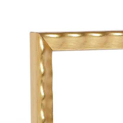Gold Leaf Waves Narrow Width Table Top Frame