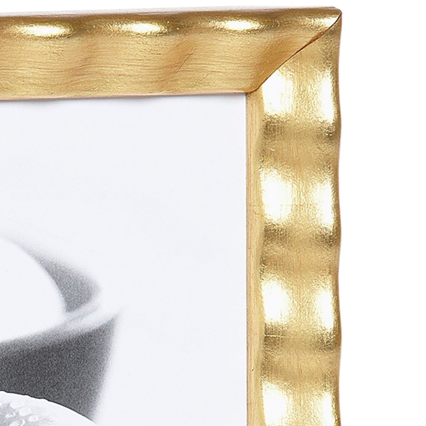 Gold Leaf Waves Narrow Width Table Top Frame