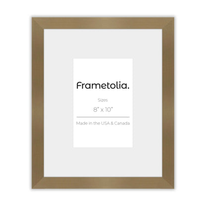 Brushed Gold Narrow Width Wall Frame