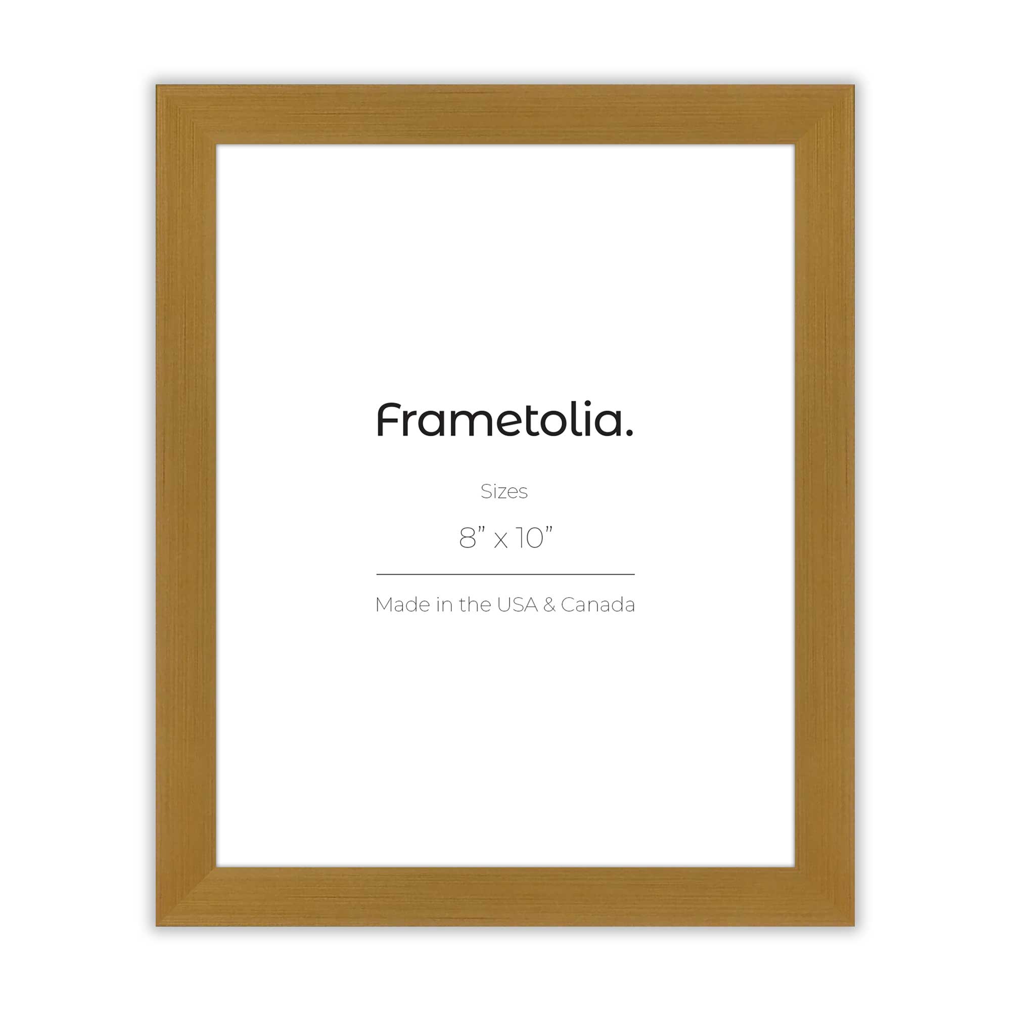 polished gold wall frame