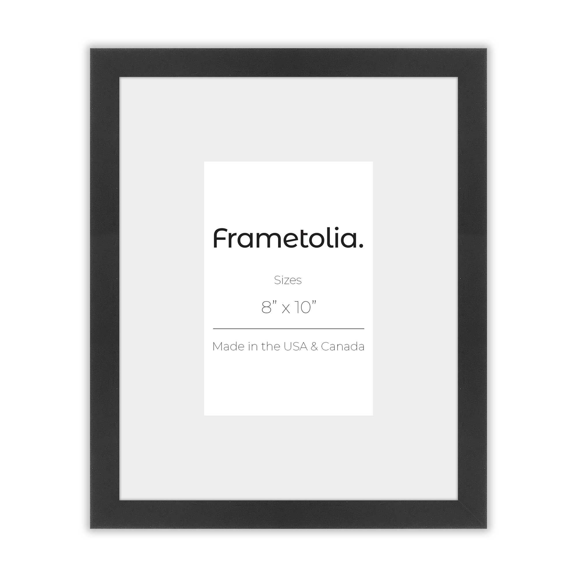 Satin Black Wall Frame with Mat