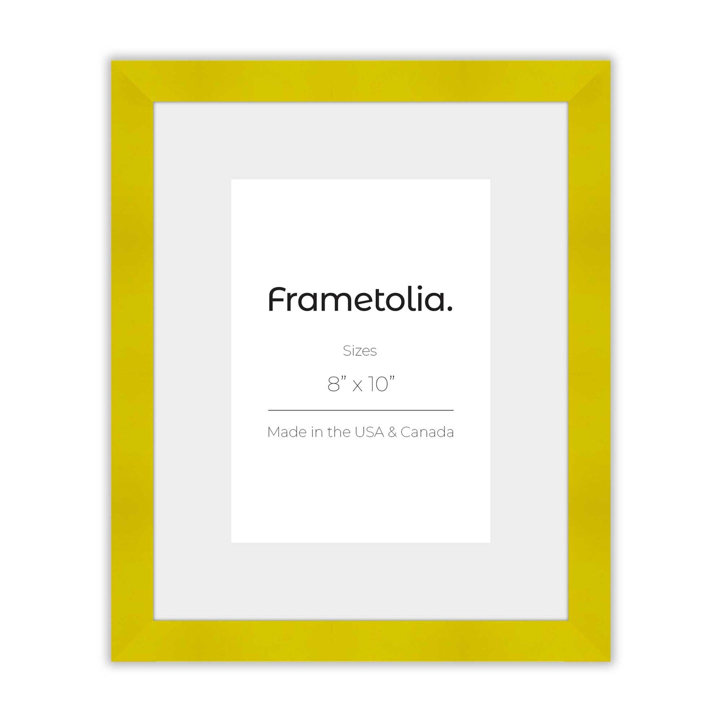 Sunburst Yellow Frame With Custom Print