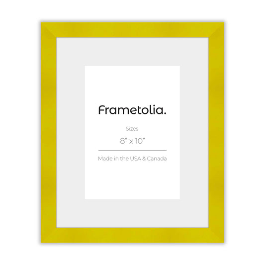 Sunburst Yellow Frame With Custom Print