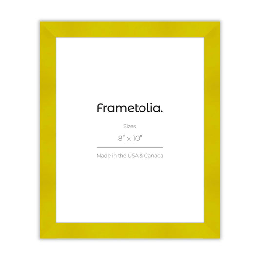 Sunburst Yellow Frame With Custom Print