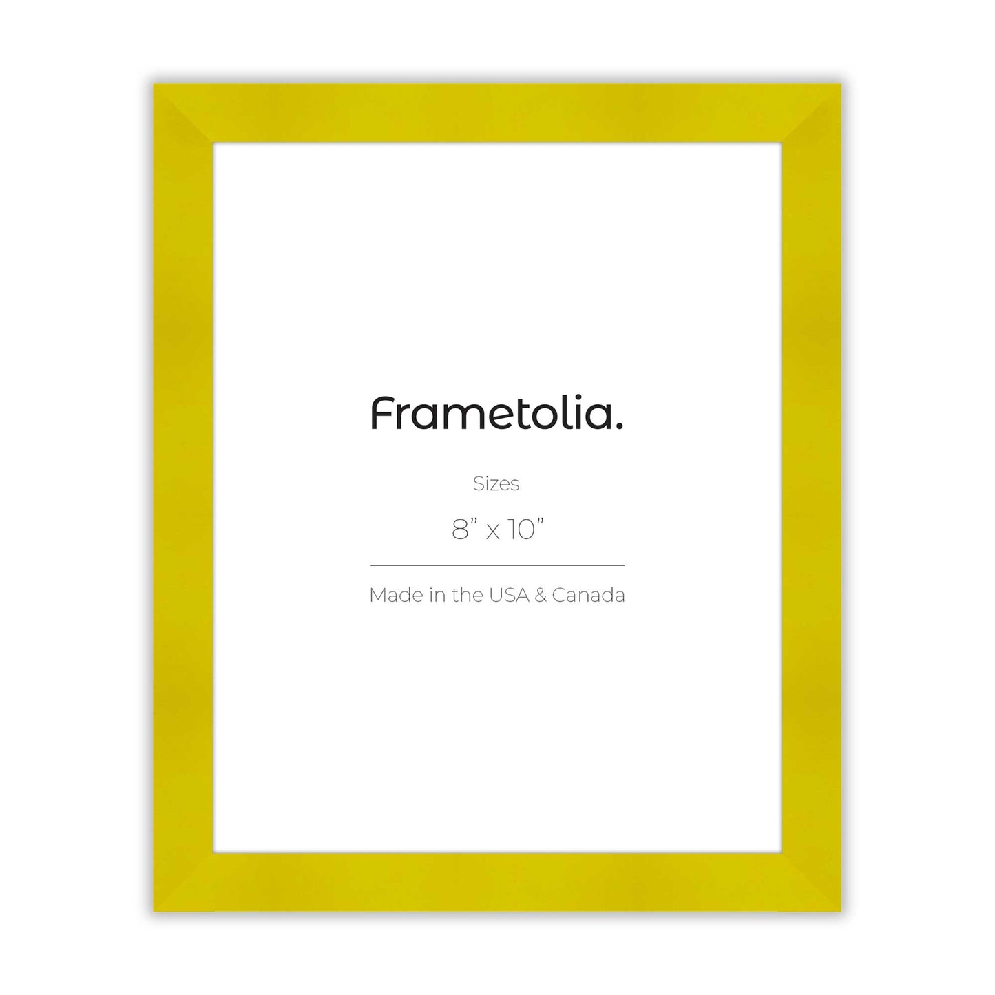 Sunburst Yellow Frame With Custom Print