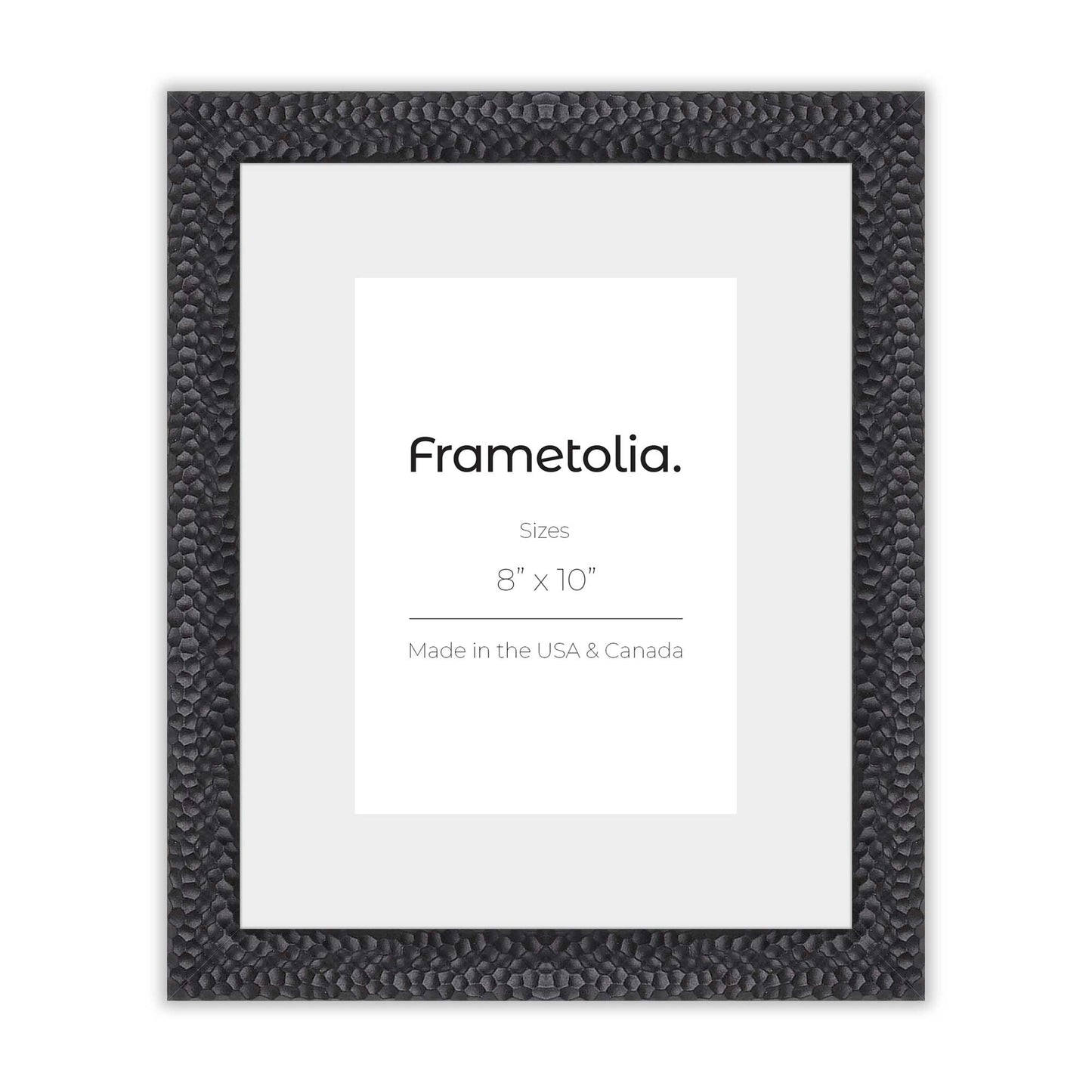 Hammered Black Medium Width Wall Frame