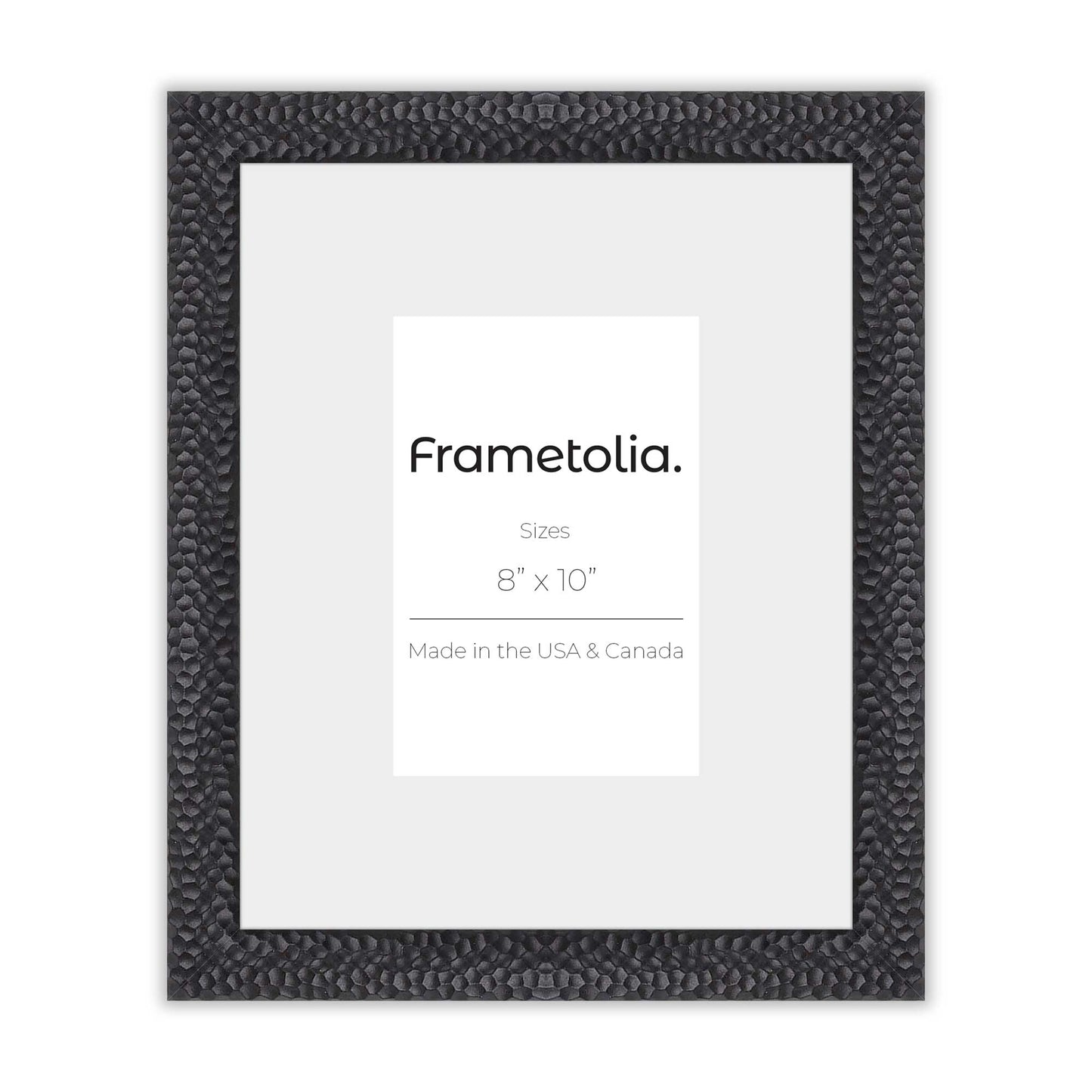 Hammered Black Medium Width Wall Frame