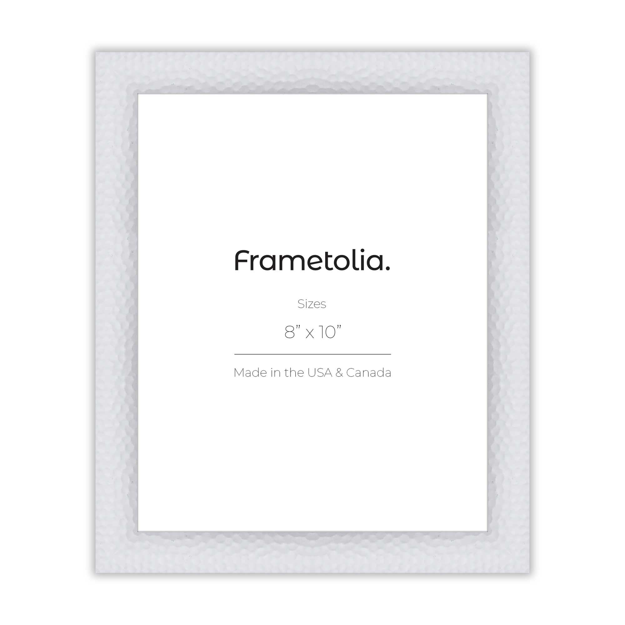 hammered white wall frame