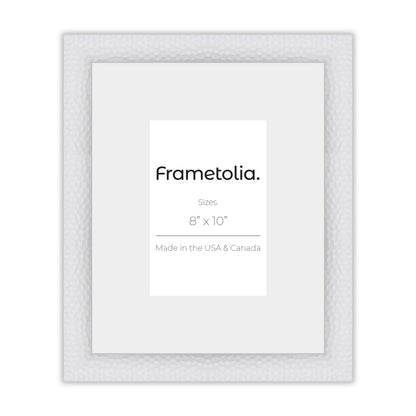 Hammered White Medium Width Wall Frame