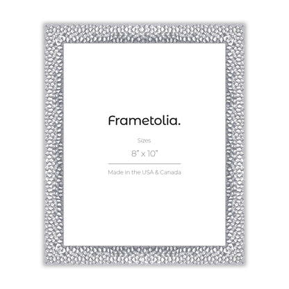 Hammered Silver Medium Width Wall Frame