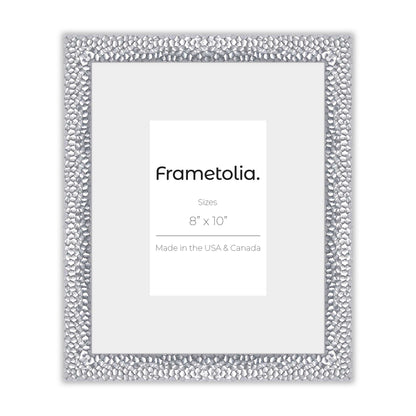 Hammered Silver Medium Width Wall Frame