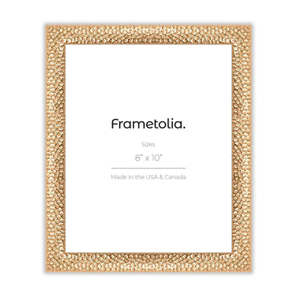 Hammered Gold Medium Width Wall Frame