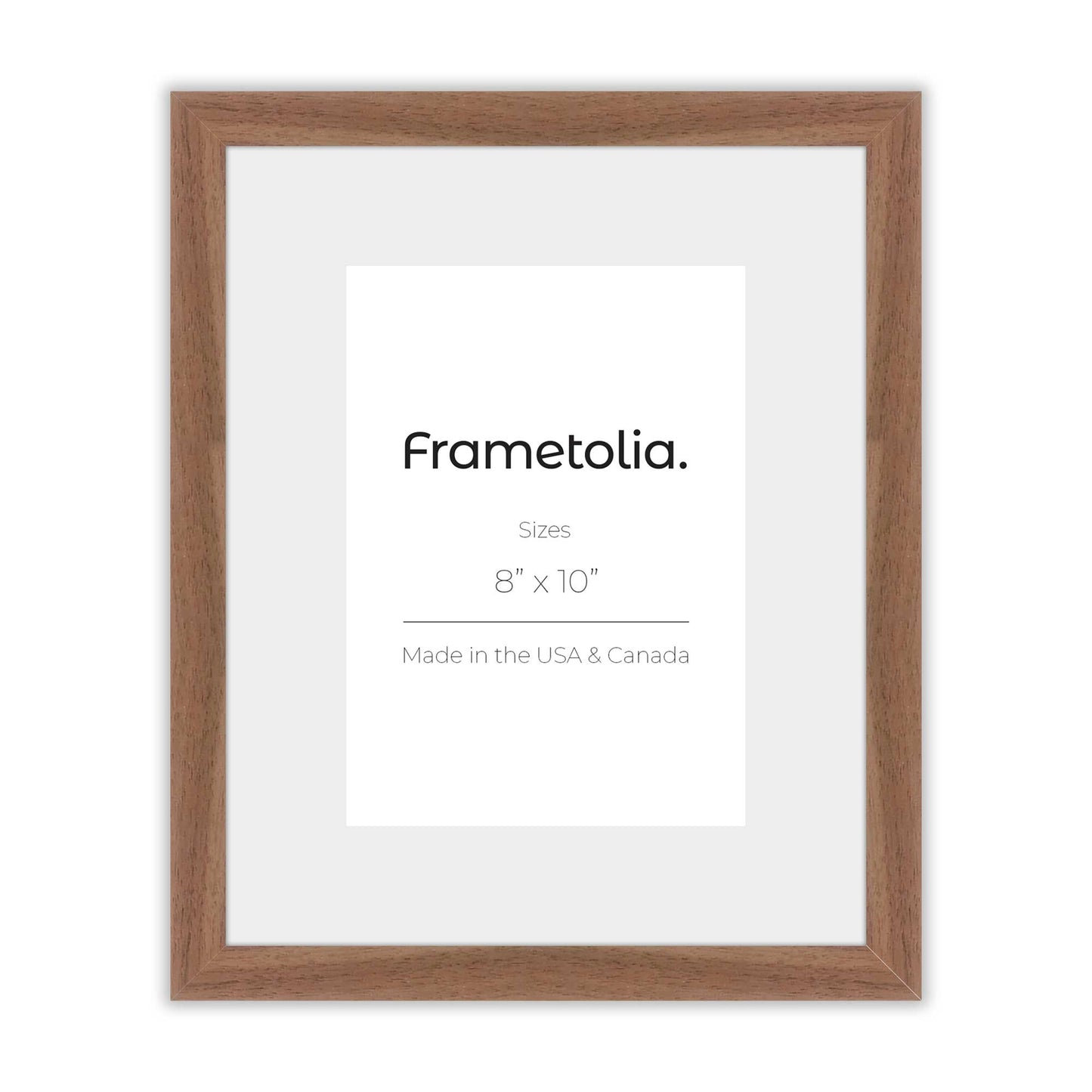 Brown Walnut Frame With Custom Print